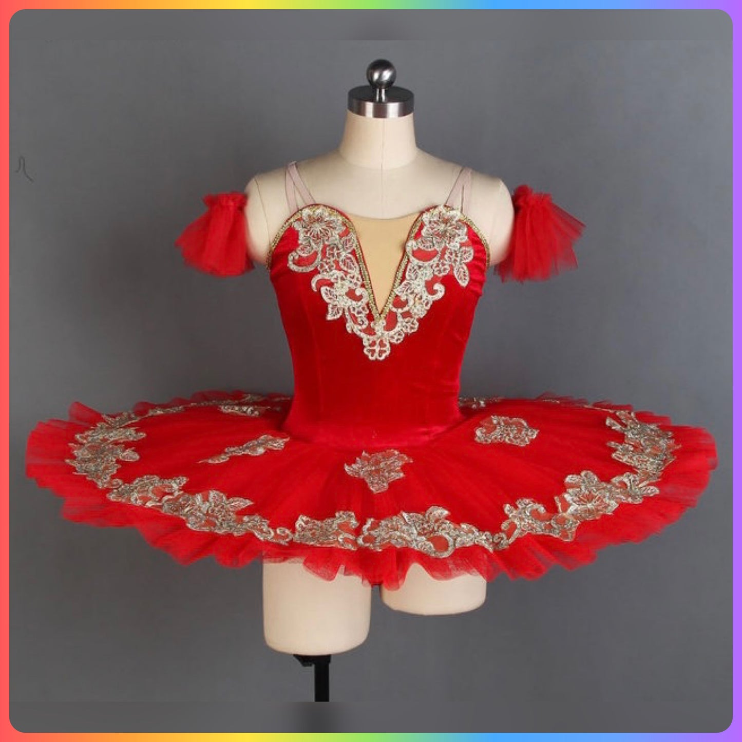 Red Velvet Professional Ballet Pancake Tutu (Child & Adult Sizes)