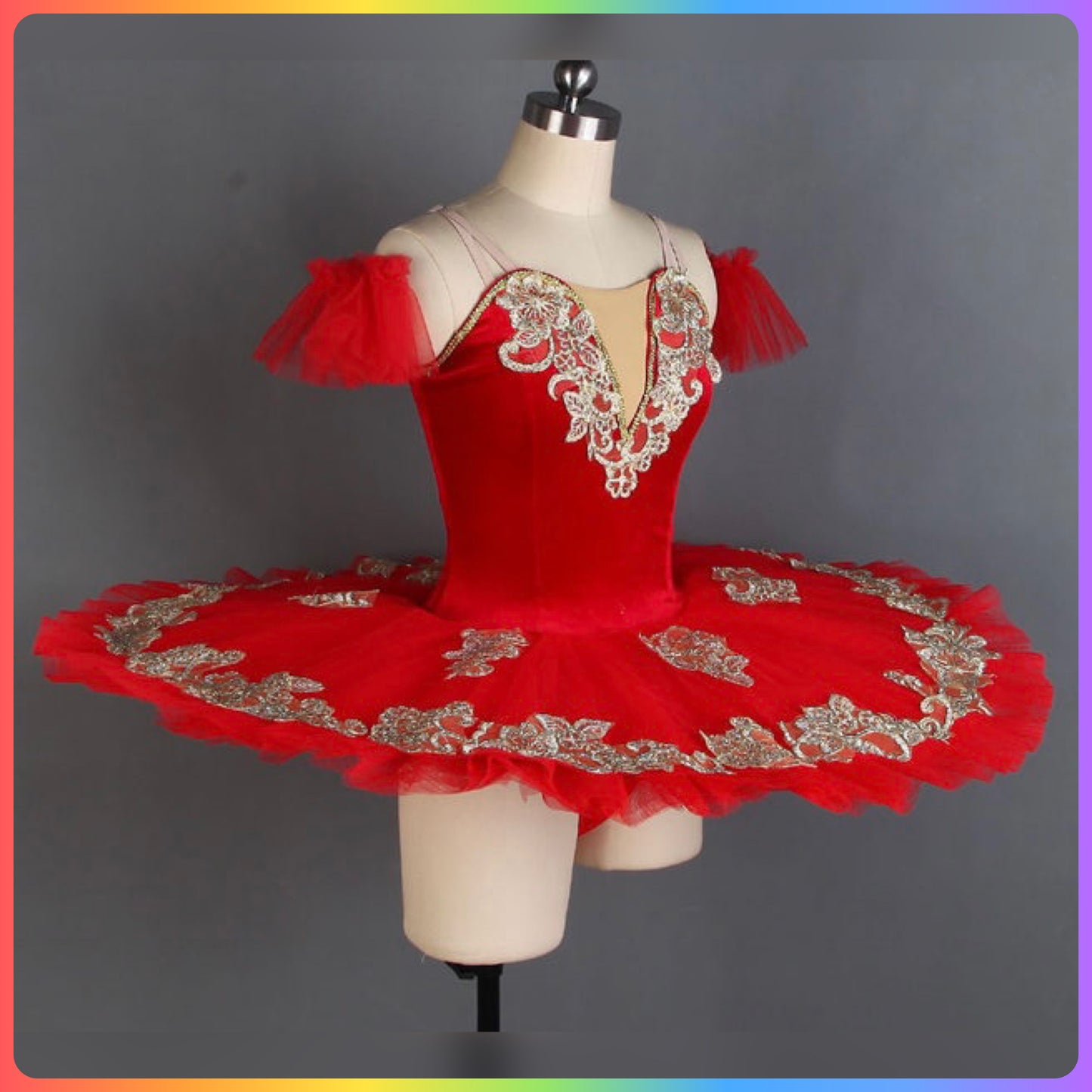 Red Velvet Professional Ballet Pancake Tutu (Child & Adult Sizes)