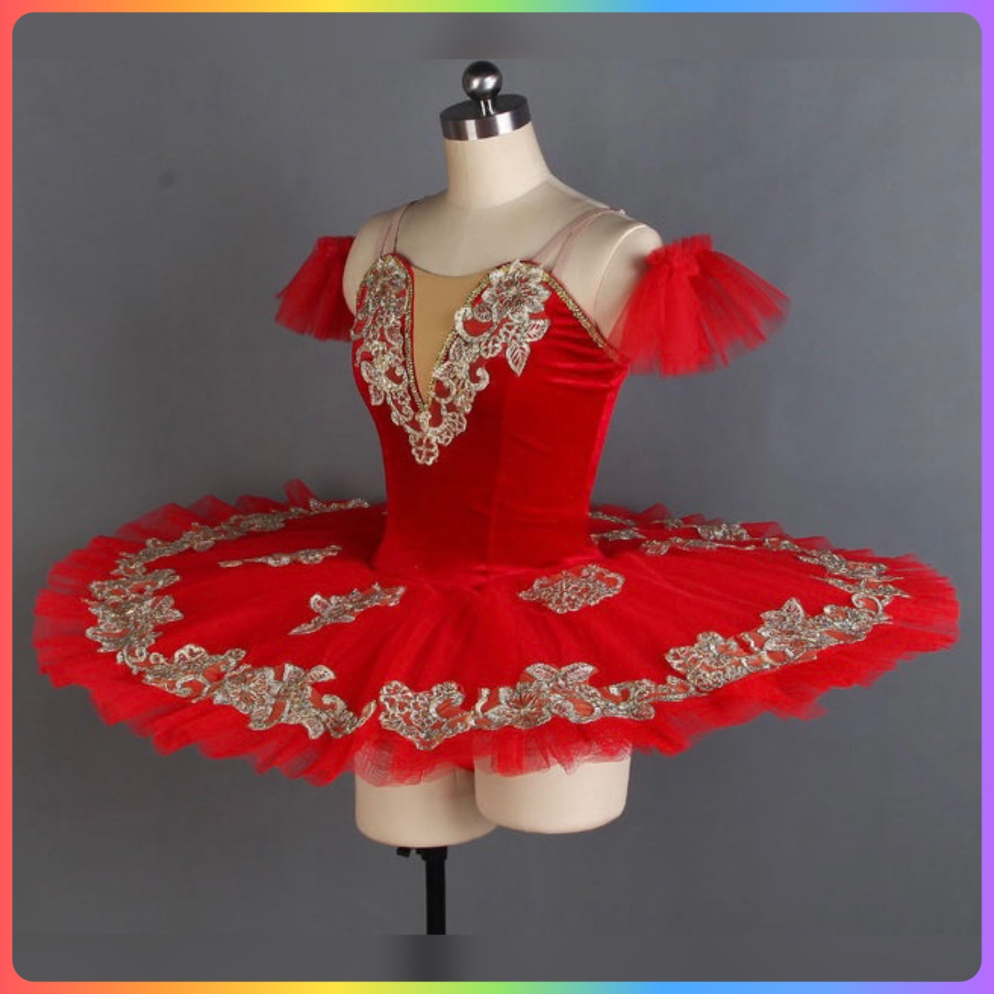Red Velvet Professional Ballet Pancake Tutu (Child & Adult Sizes)
