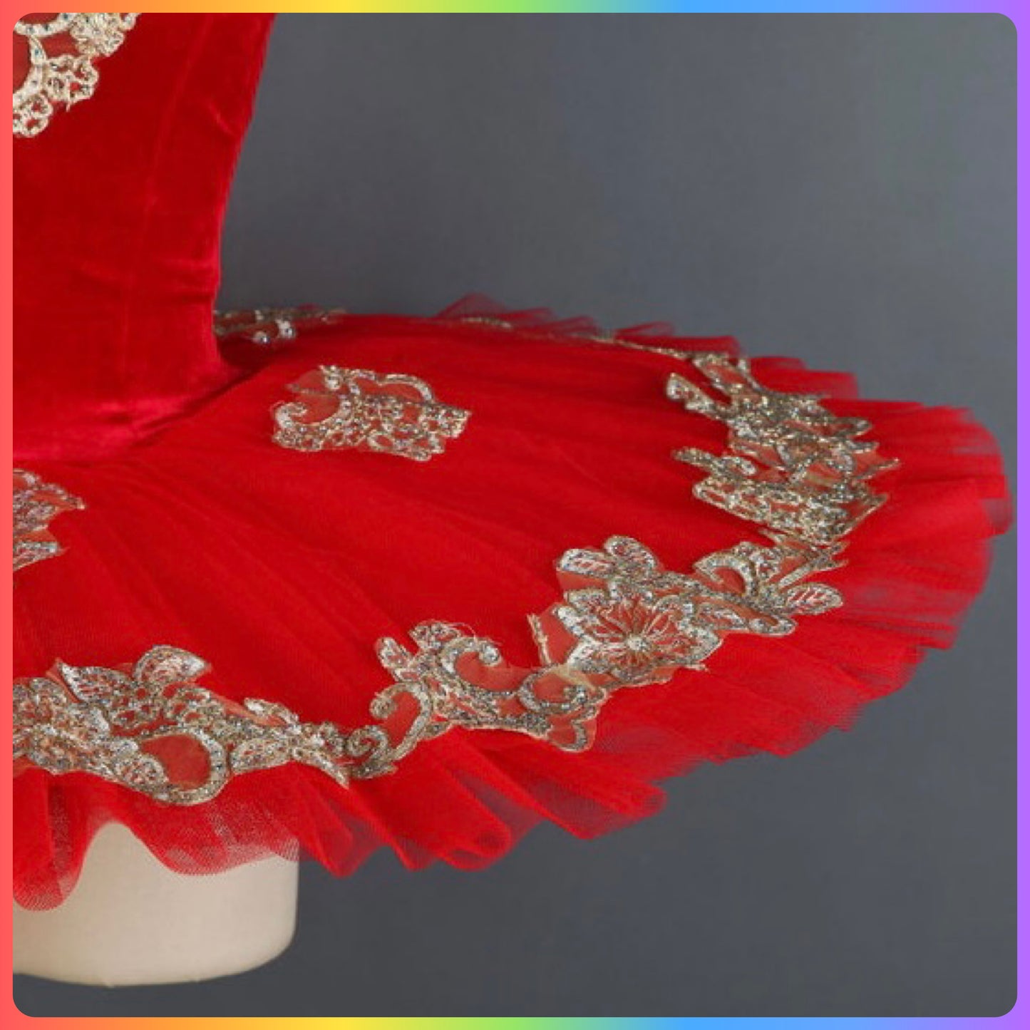Red Velvet Professional Ballet Pancake Tutu (Child & Adult Sizes)