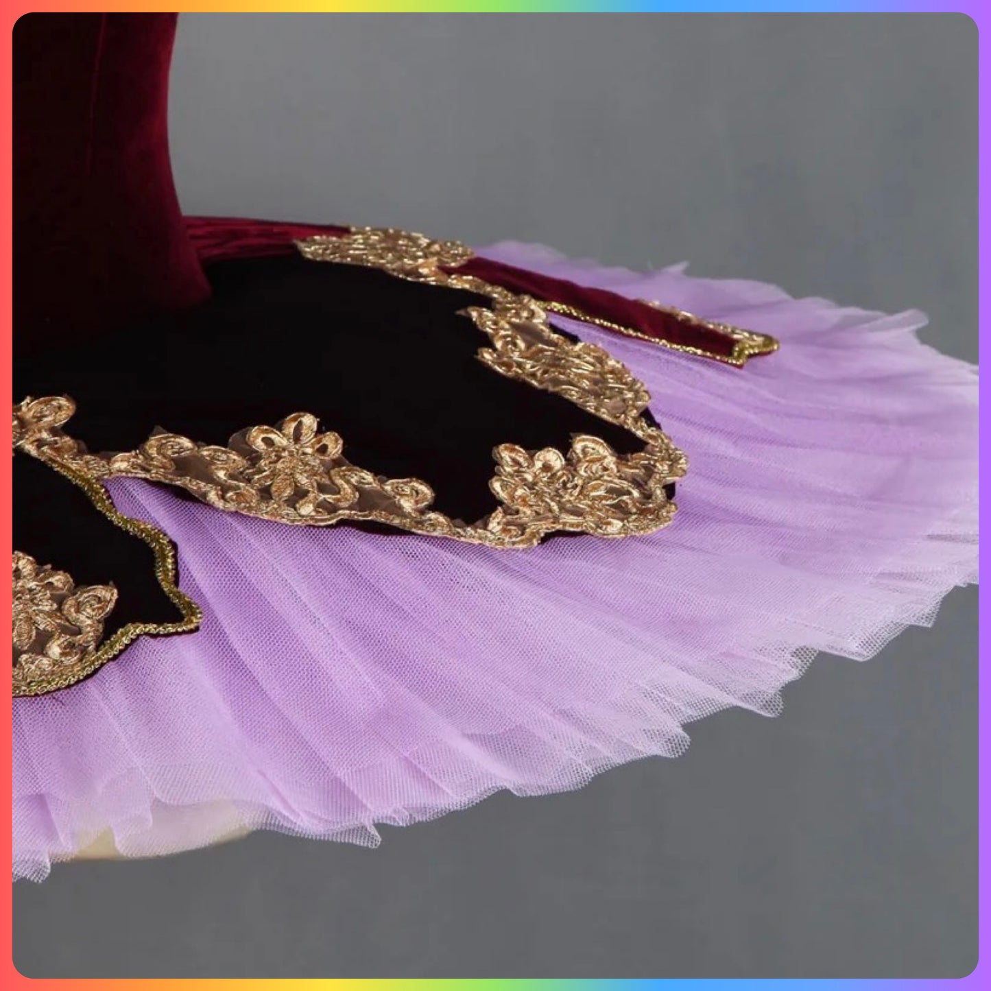 Deep Purple Velvet Professional Ballet Pancake Tutu (Child & Adult Sizes)