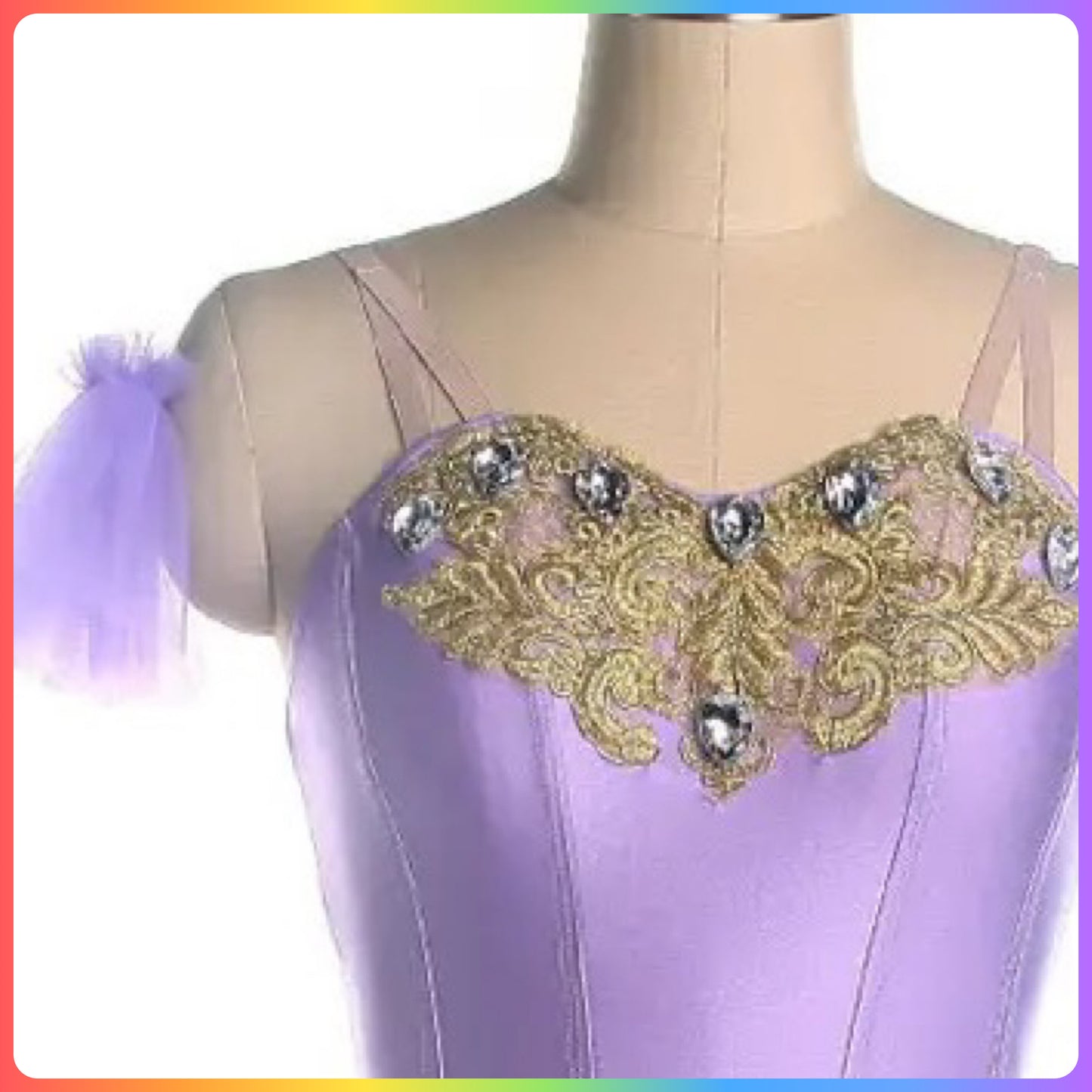 Light Purple Gold Professional Ballet Pancake Tutu (Child & Adult Sizes)