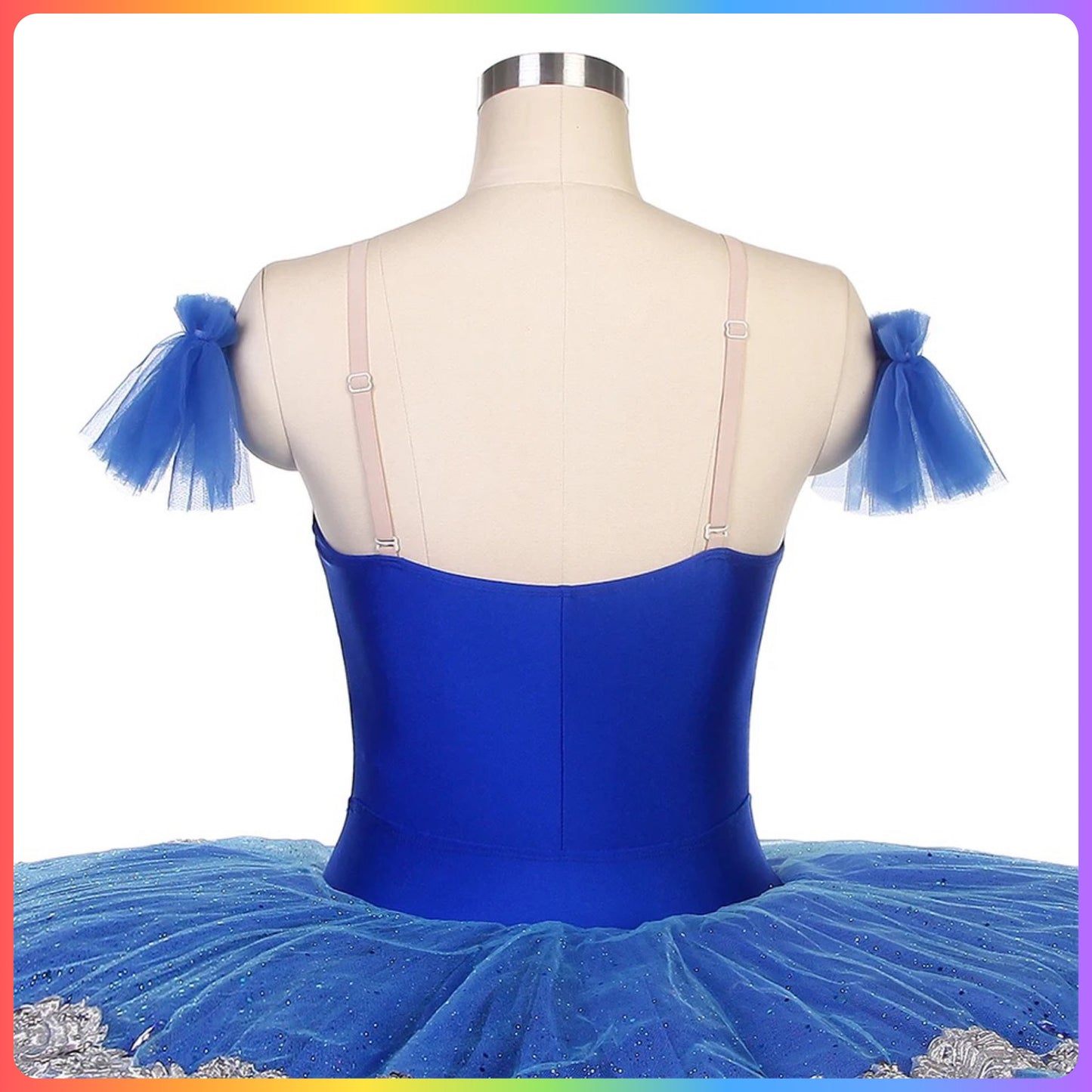 Royal Blue Silver Professional Ballet Pancake Tutu (Child & Adult Sizes)