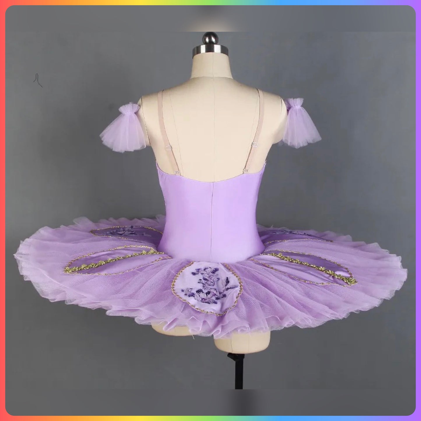 Lilac Floral Professional Ballet Pancake Tutu (Child & Adult Sizes)