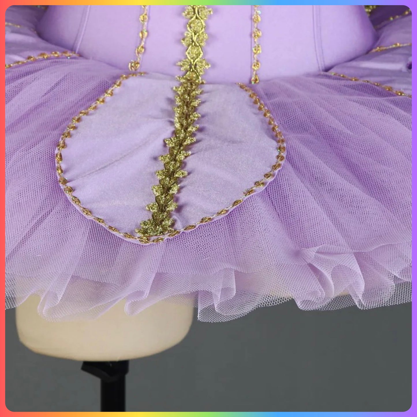 Lilac Floral Professional Ballet Pancake Tutu (Child & Adult Sizes)